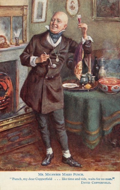 Mr. Micawber Makes Punch, Scene from Charles Dickens